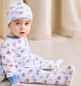 Kissy Kissy Construction Diggers Footie w/Zip
