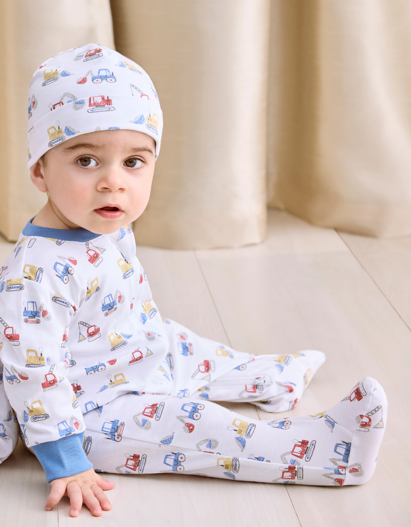 Kissy Kissy Construction Diggers Footie w/Zip