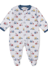 Kissy Kissy Construction Diggers Footie w/Zip