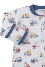 Kissy Kissy Construction Diggers Footie w/Zip