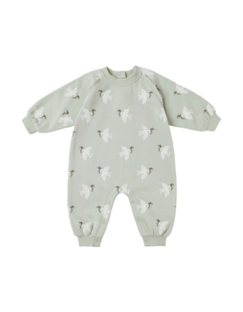 Rylee + Cru Inc. RAGLAN JUMPSUIT || DOVES PISTACHIO