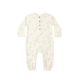 Rylee + Cru Inc. LONG SLEEVE WOVEN JUMPSUIT || WOODS