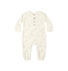 Rylee + Cru Inc. SALE LONG SLEEVE WOVEN JUMPSUIT || WOODS