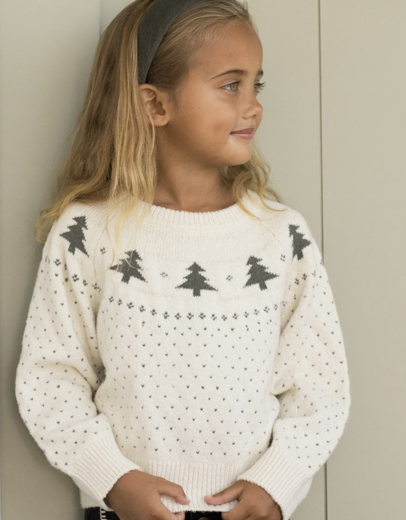Rylee + Cru Inc. FAIR ISLE SWEATER || TREES