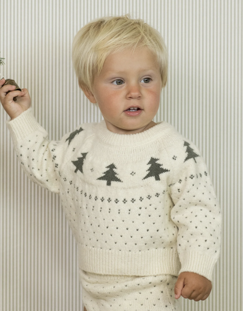 Rylee + Cru Inc. FAIR ISLE SWEATER || TREES