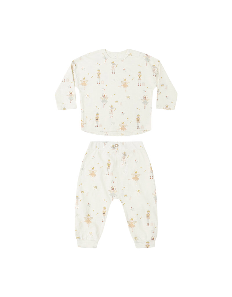 Rylee + Cru Inc. LONG SLEEVE TEE + PANT SET || NUTCRACKER