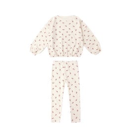 Rylee + Cru Inc. SPONGEY KNIT SET || RUBY DITSY