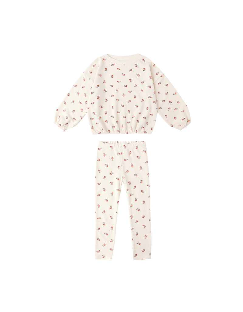 Rylee + Cru Inc. SPONGEY KNIT SET || RUBY DITSY