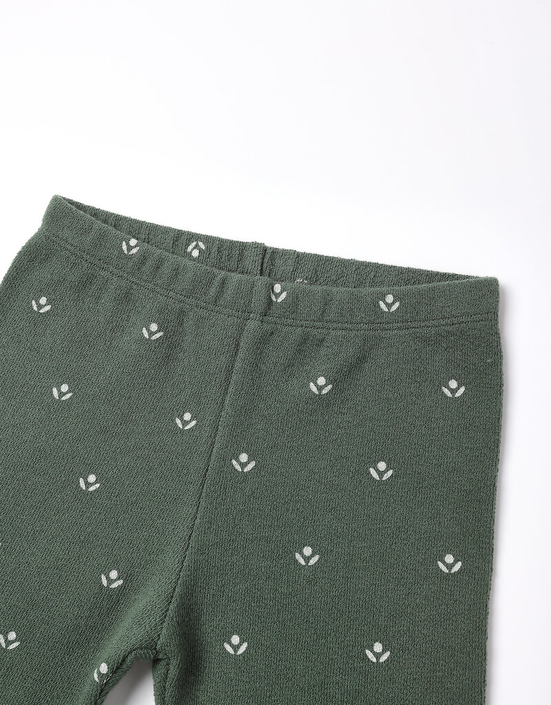 Rylee + Cru Inc. SPONGEY KNIT SET || EVERGREEN DITSY