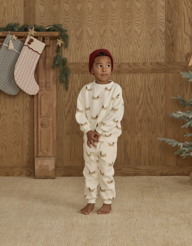 Rylee + Cru Inc. JOGGER SWEATPANT || CHRISTMAS DOGS