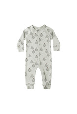 Rylee + Cru Inc. ORGANIC LONG JOHN PAJAMAS || TREES PISTACHIO