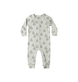 Rylee + Cru Inc. ORGANIC LONG JOHN PAJAMAS || TREES PISTACHIO