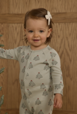 Rylee + Cru Inc. ORGANIC LONG JOHN PAJAMAS || TREES PISTACHIO