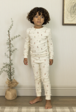Rylee + Cru Inc. ORGANIC LONG SLEEVE PAJAMA SET || SKIERS