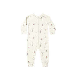 Rylee + Cru Inc. ORGANIC LONG JOHN PAJAMAS || SKIERS