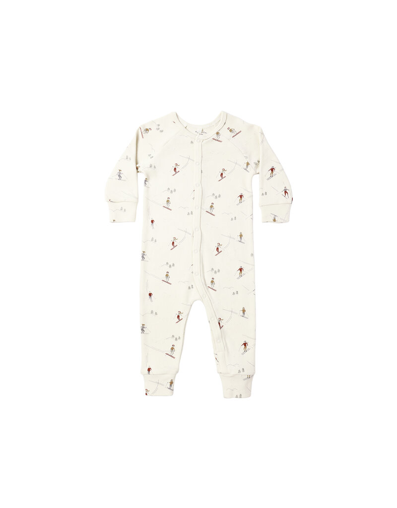 Rylee + Cru Inc. ORGANIC LONG JOHN PAJAMAS || SKIERS