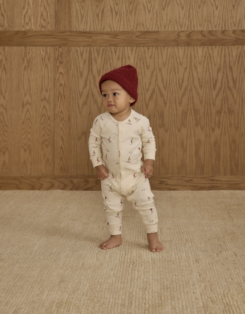 Rylee + Cru Inc. ORGANIC LONG JOHN PAJAMAS || SKIERS
