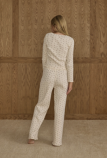 Rylee + Cru Inc. RIBBED LOUNGE SET || NATURAL DITSY TEEN