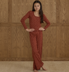 Rylee + Cru Inc. SALE RIBBED LOUNGE SET || RUBY DITSY TEEN