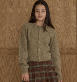 Rylee + Cru Inc. SALE FUZZY CARDIGAN || EVERGREEN TEEN