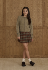 Rylee + Cru Inc. PLEATED SKIRT || HOLIDAY PLAID TEEN EVERGREEN