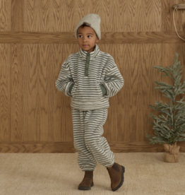 Rylee + Cru Inc. SNAP PULLOVER || EVERGREEN STRIPE EVERGREEN
