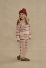 Rylee + Cru Inc. JACQUARD KNIT SET || RUBY HEARTS PETAL