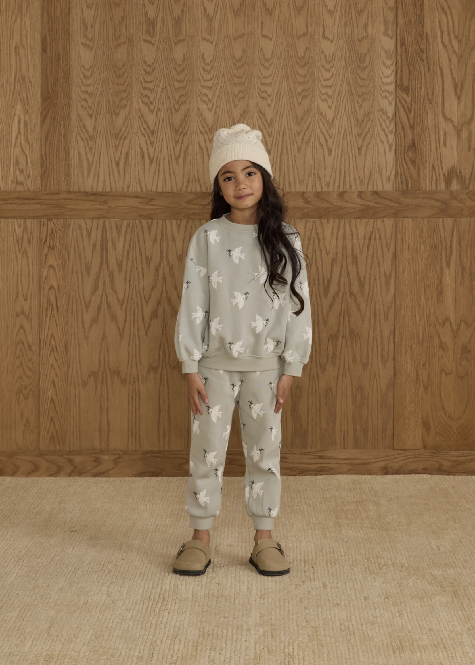 Rylee + Cru LLC JOGGER SWEATPANT || DOVES PISTACHIO