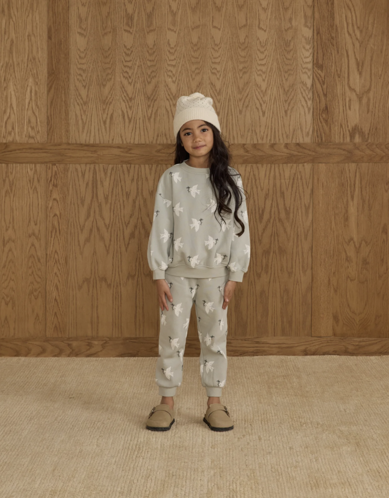 Rylee + Cru LLC JOGGER SWEATPANT || DOVES PISTACHIO