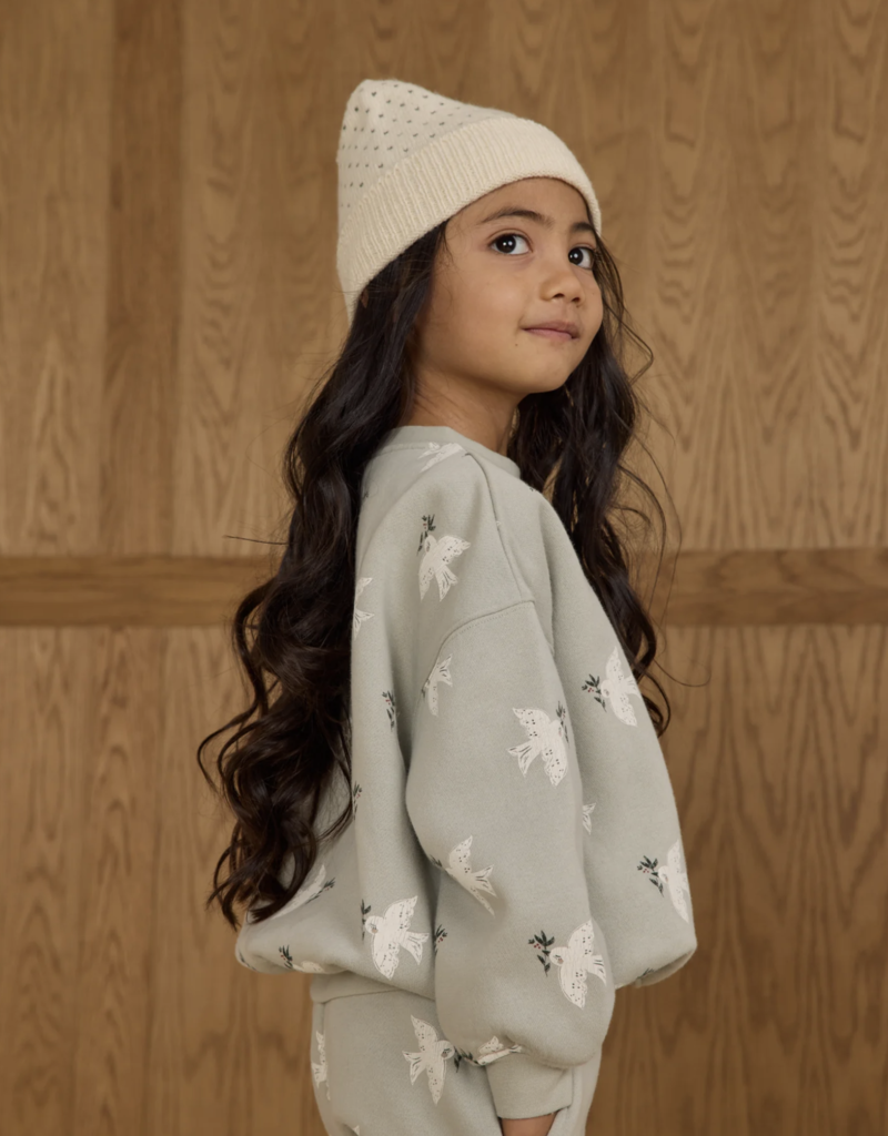 Rylee + Cru Inc. RELAXED SWEATSHIRT || DOVES PISTACHIO