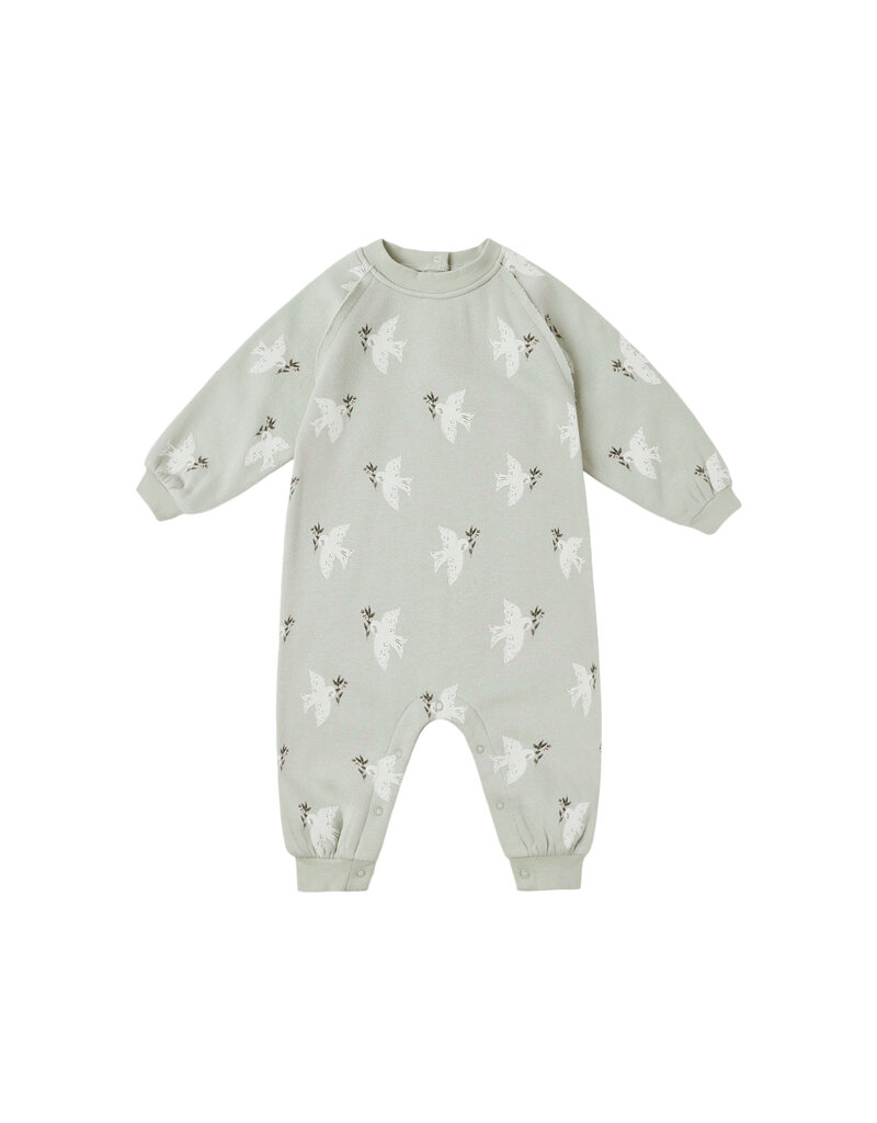 Rylee + Cru Inc. RAGLAN JUMPSUIT || DOVES PISTACHIO