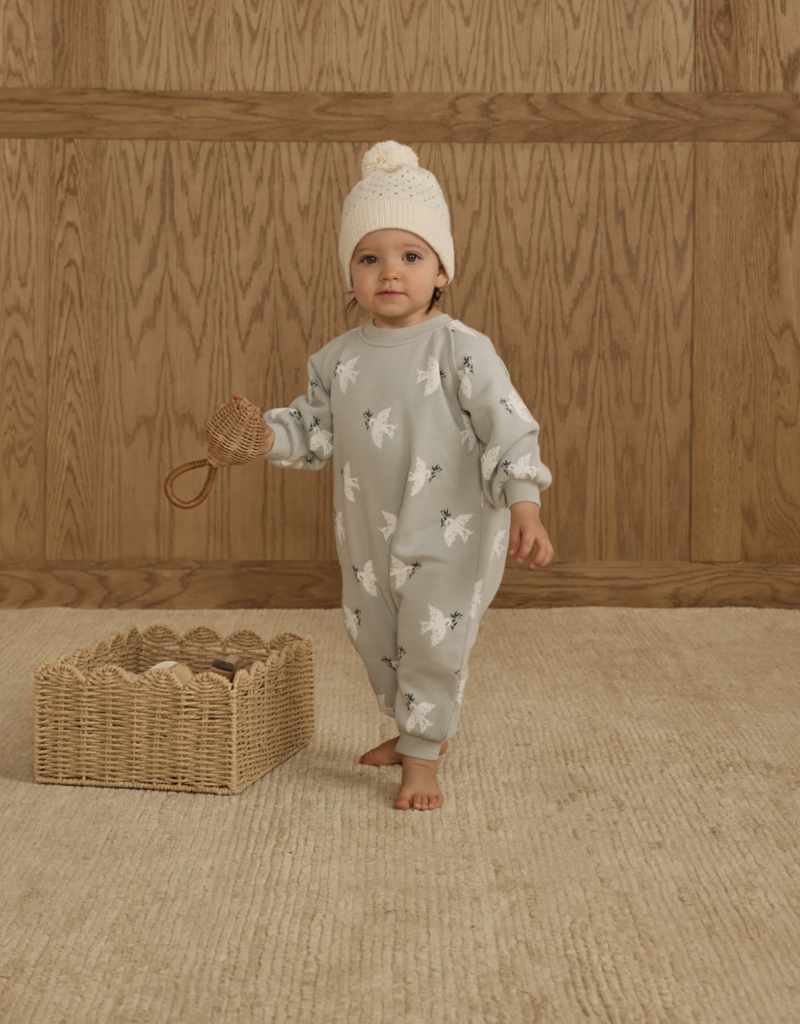 Rylee + Cru Inc. RAGLAN JUMPSUIT || DOVES PISTACHIO