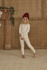 Rylee + Cru Inc. RIBBED L/S TOP || NATURAL DITSY