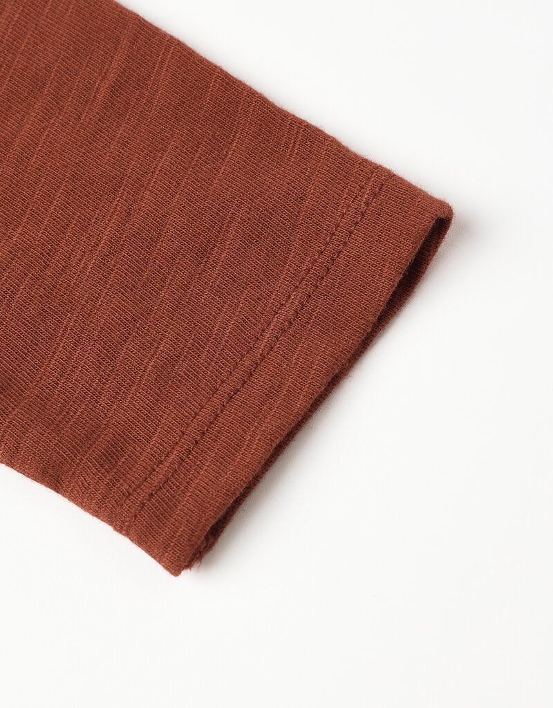 Rylee + Cru Inc. RUFFLE L/S TEE || MERRY + BRIGHT RUBY