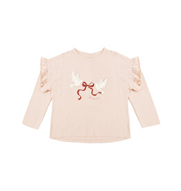 Rylee + Cru Inc. RUFFLE LONG SLEEVE TEE || PEACE PETAL