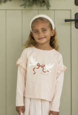 Rylee + Cru Inc. RUFFLE LONG SLEEVE TEE || PEACE PETAL