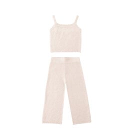 Rylee + Cru Inc. SALE KNIT LOUNGE SET || HEATHERED PETAL