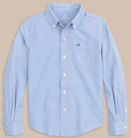 Southern Tide L/S Bengal Stripe Sportshirt Cobalt Blue