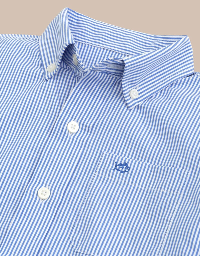 Southern Tide L/S Bengal Stripe Sportshirt Cobalt Blue