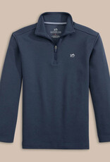 Southern Tide L/S Schooner QZip Dress Blue