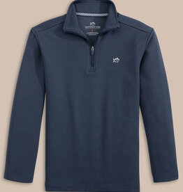 Southern Tide SALE L/S Schooner QZip Dress Blue
