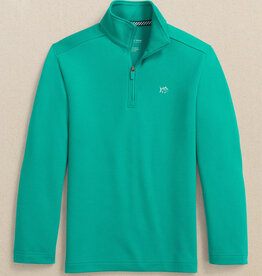 Southern Tide SALE L/S Schooner QZip Spruce Shade