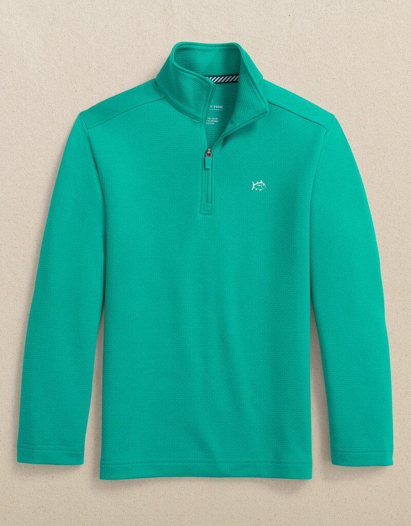 Southern Tide L/S Schooner QZip Spruce Shade