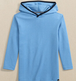 Southern Tide L/S Scuttle Heather Hoodie Boat Blue