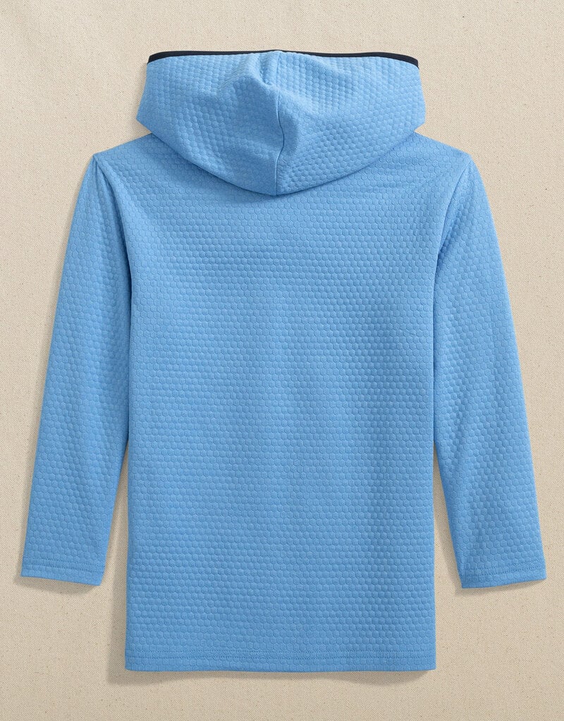 Southern Tide L/S Scuttle Heather Hoodie Boat Blue