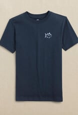 Southern Tide S/S Fish Stamp Tee Dress Blue