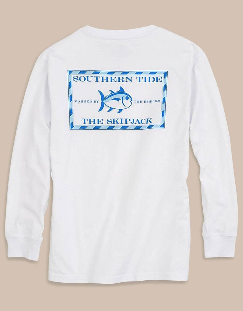 Southern Tide L/S Original Skipjack T-Shirt Classic White