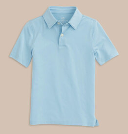 Southern Tide S/S Driver Perf Polo Sky Blue