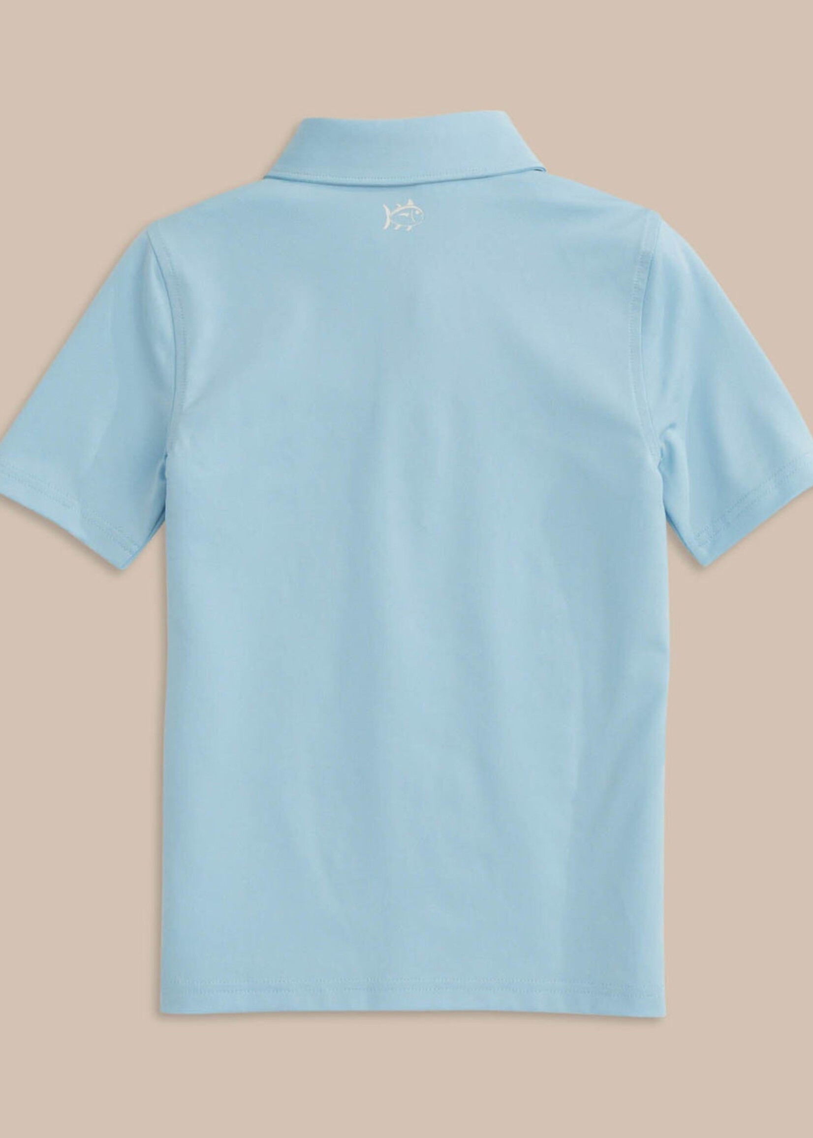 Southern Tide S/S Driver Perf Polo Sky Blue
