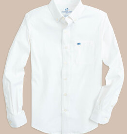Southern Tide Solid IC Sportshirt Classic White